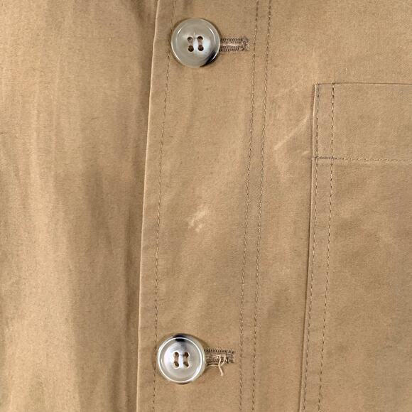 A.P.C. Size L Tan Brown Cotton Corduroy Collar Button Up Jacket - Picture 6 of 8